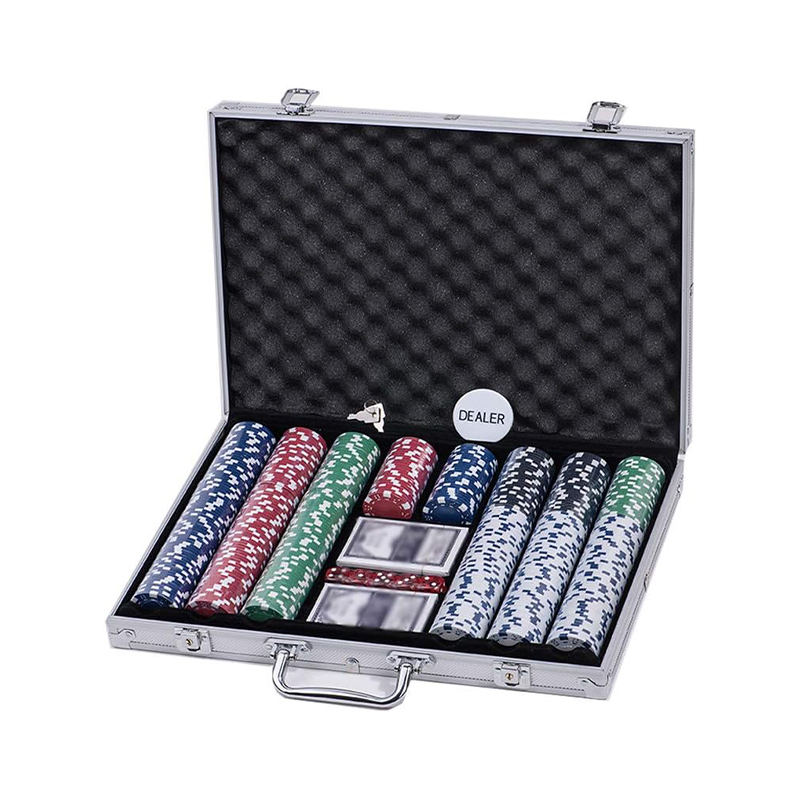 500PSCヘビーデューティクレイポーカーチップセットアルミボックス